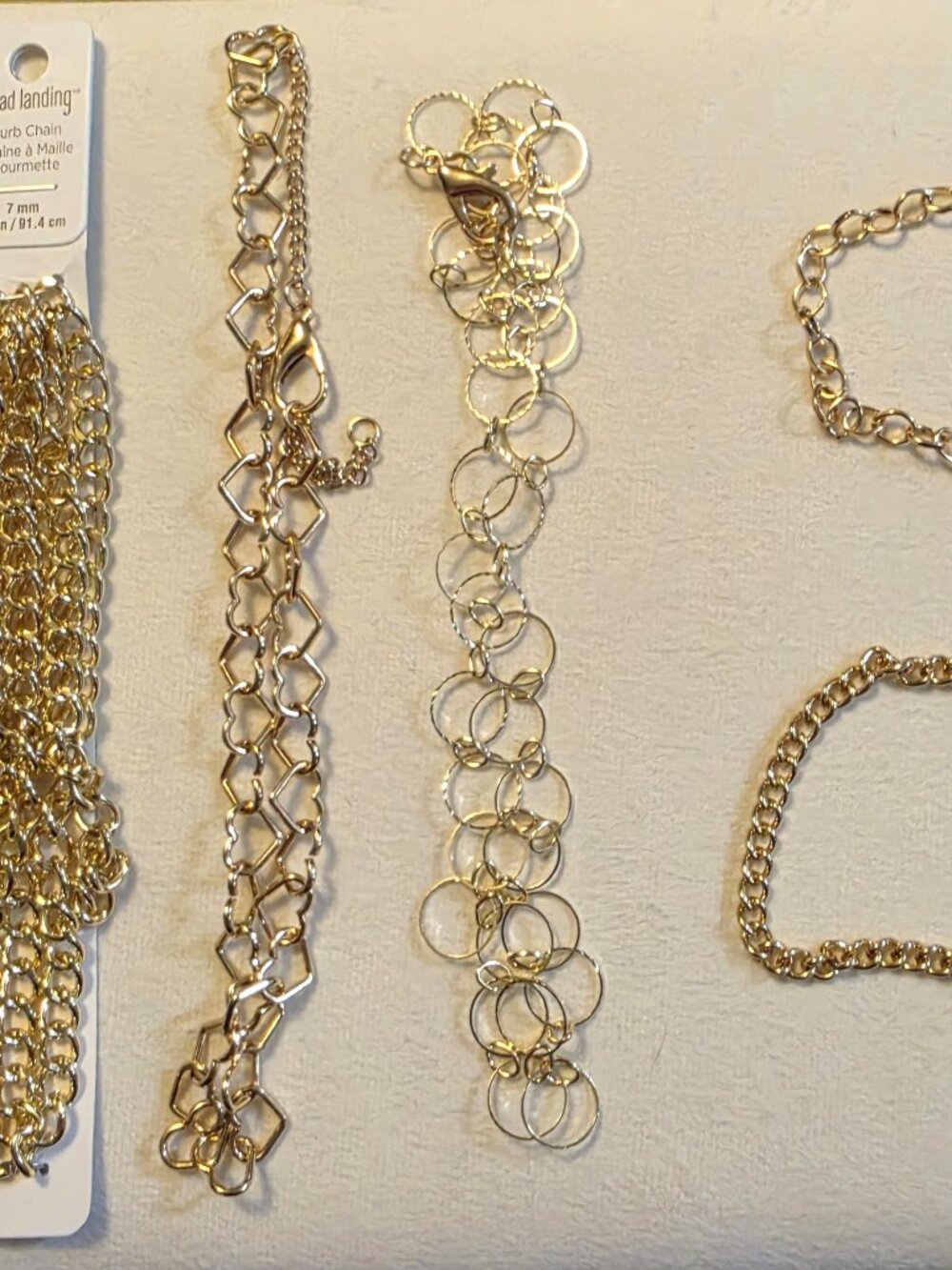 Gold-Coloured Iron Chains